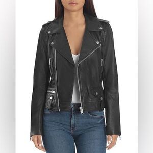 Bagatelle NYC Genuine Leather Biker Moto Jacket